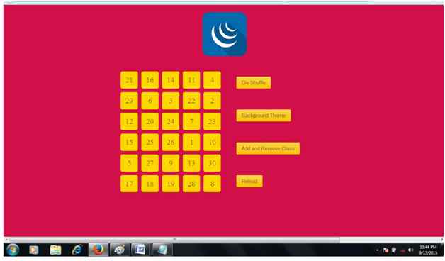 Shuffle div elements